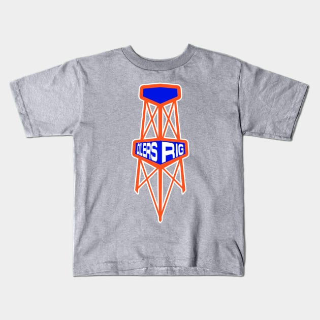 Oilers Rig Logo Tee Kids T-Shirt by TheOilersRig